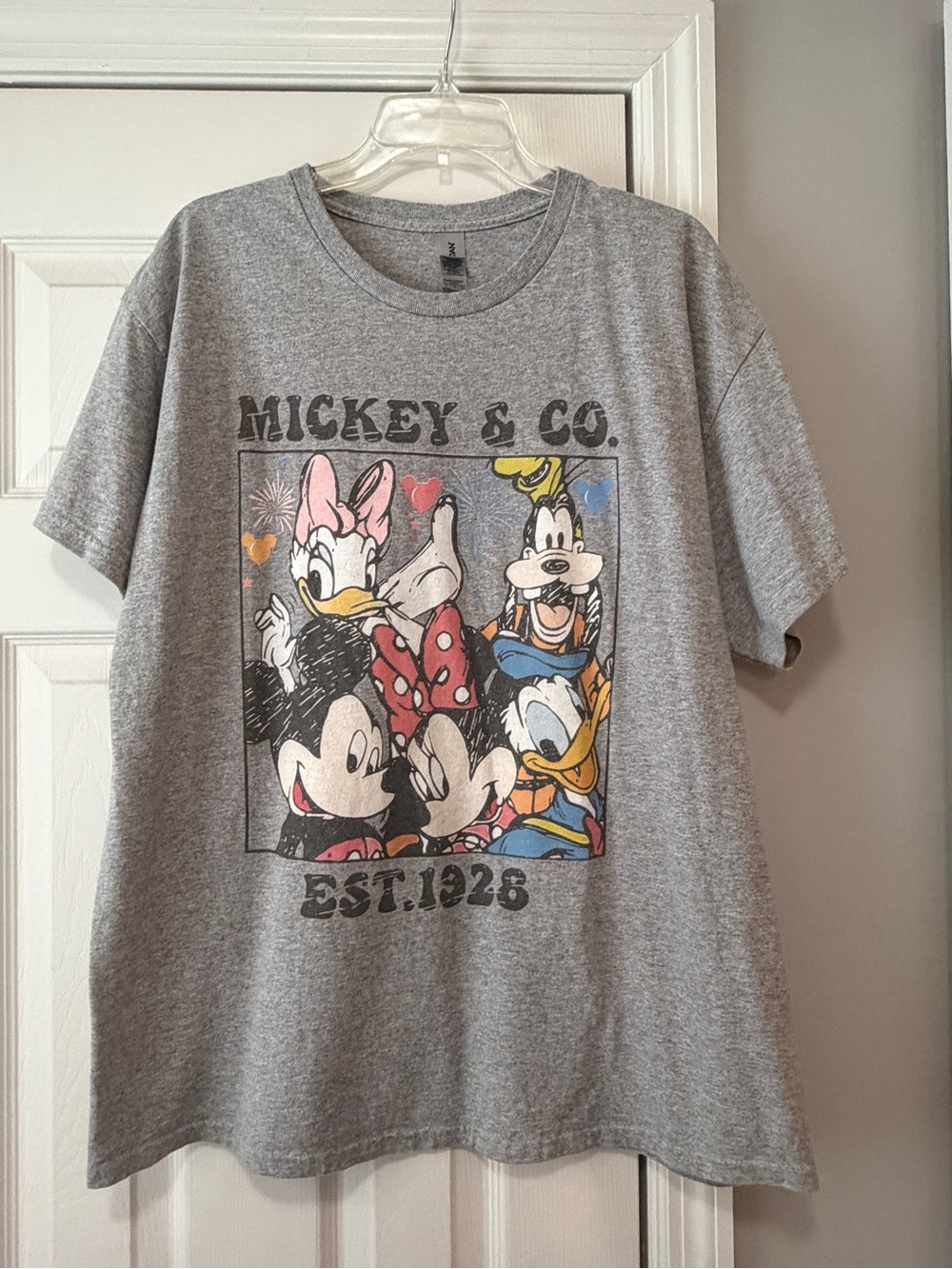 Gildan Gray Disney Mickey & Co. Character Graphic Tee